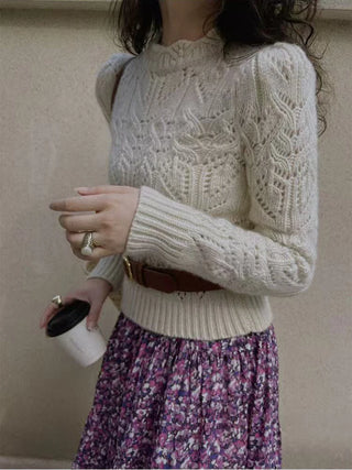 The Odile Jersey — Openwork Knit Sweater