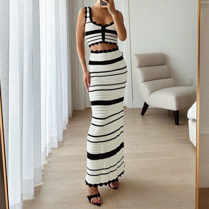 The Adeline Striped Set