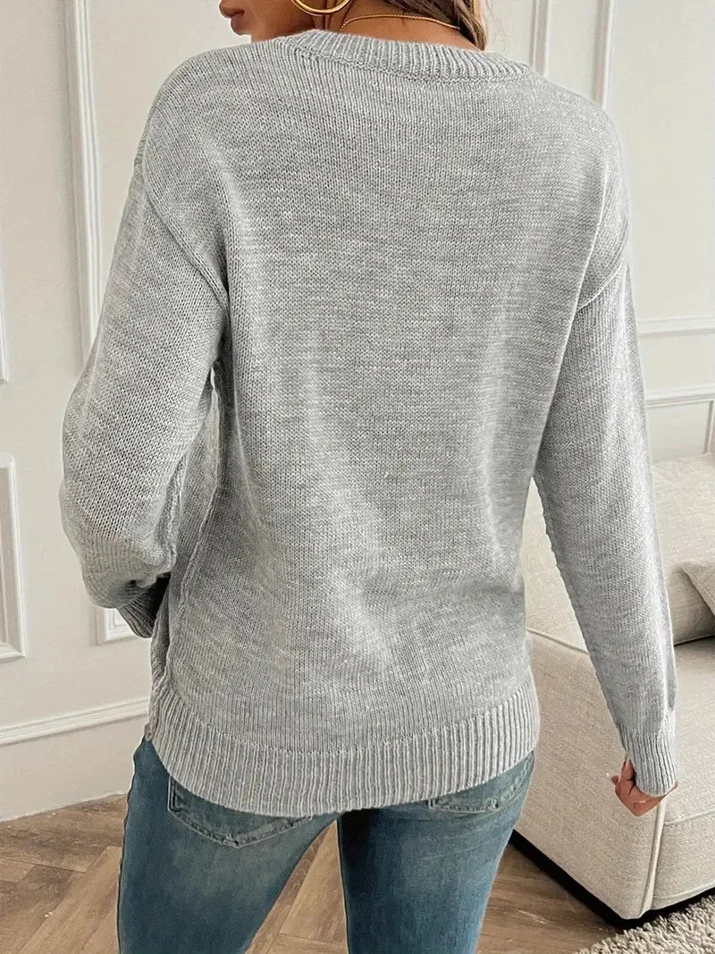 The Amara Jersey — Oversized Knit Pullover