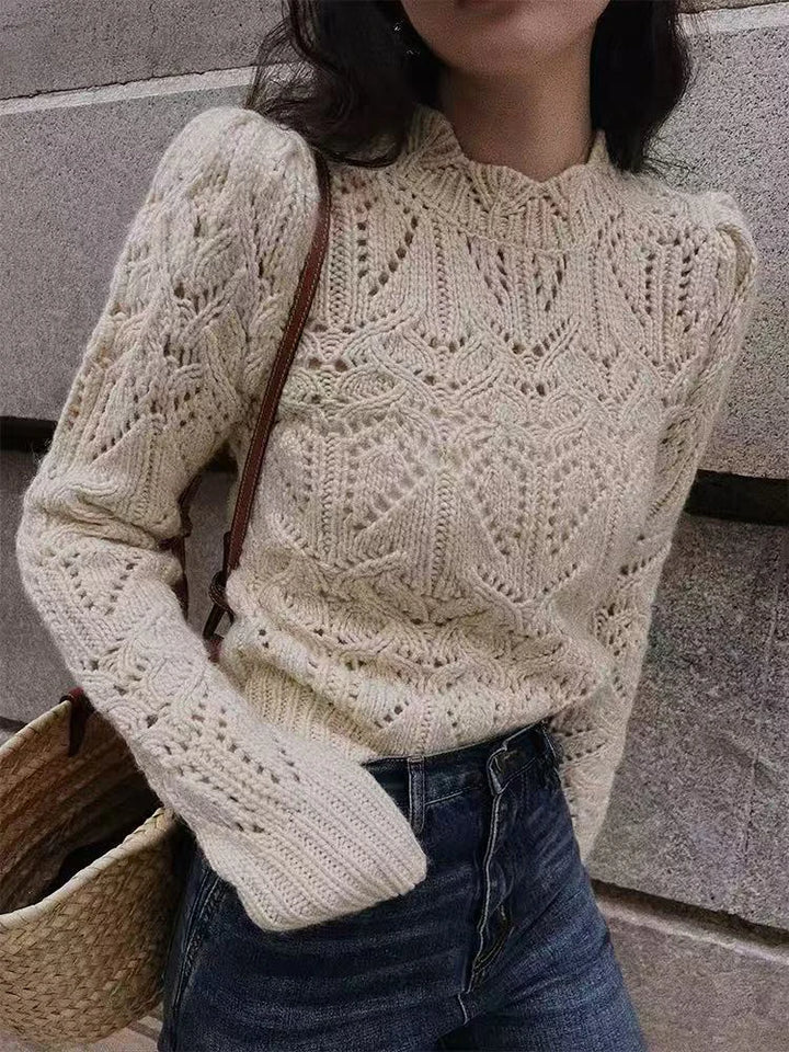The Odile Jersey — Openwork Knit Sweater
