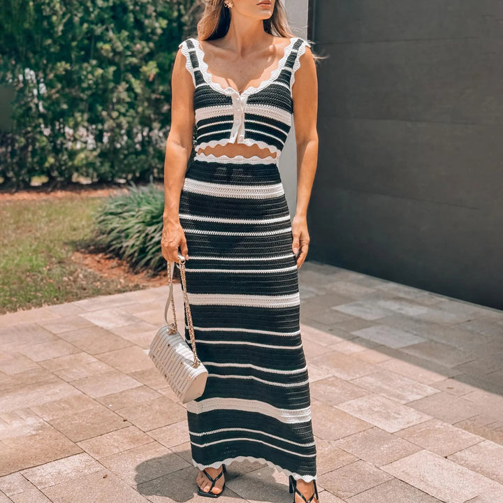The Adeline Striped Set