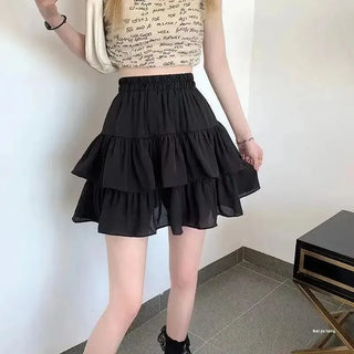 The Wren Skirt — Pleated A-Line Mini in White