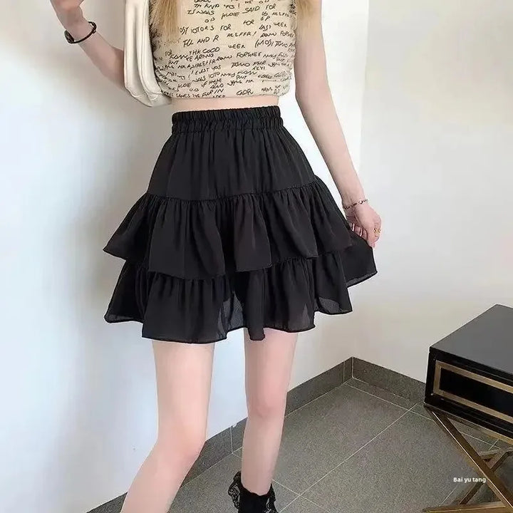 The Wren Skirt — Pleated A-Line Mini in White