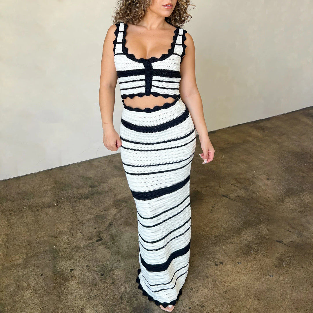 The Adeline Striped Set