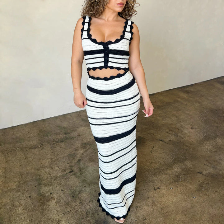 The Adeline Striped Set