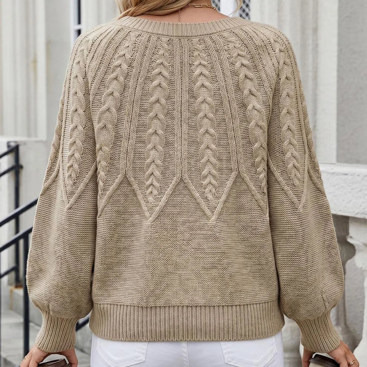The Sutton Jersey — Cable-Knit Oversized Pullover