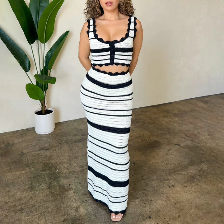 The Adeline Striped Set